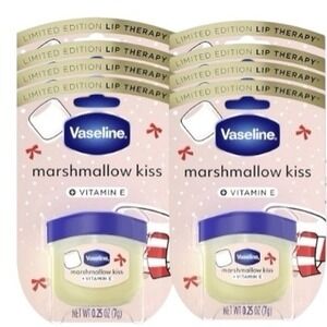 Lot of 8 Vaseline Lip Therapy Mini Marshmallow Kiss Vitamin E Limited Edition